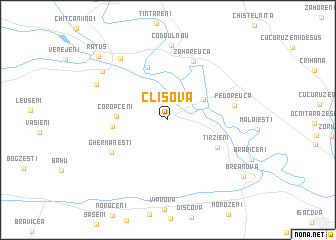 map of Clişova