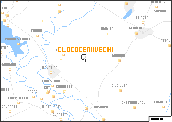 map of Clococenii Vechi