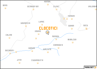 map of Clocotici