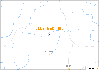 map of Cloeteskraal