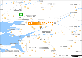 map of Cloghalarhard