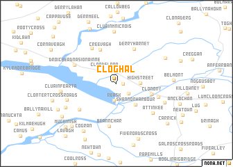 map of Cloghal
