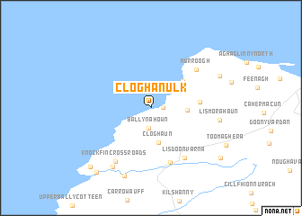 map of Cloghanulk