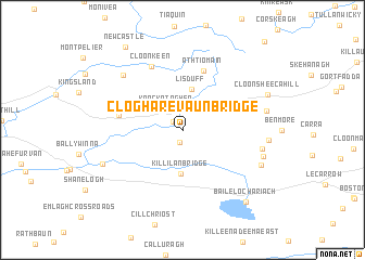 map of Clogharevaun Bridge