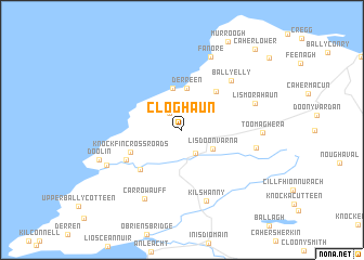 map of Cloghaun