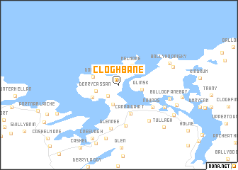 map of Cloghbane