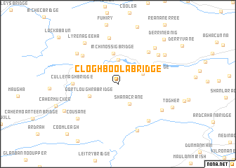 map of Cloghboola Bridge