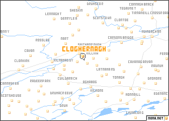 map of Cloghernagh