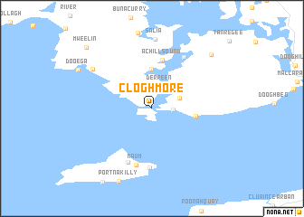 map of Cloghmore