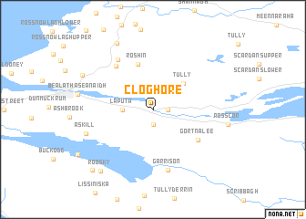 map of Cloghore