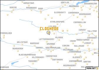 map of Cloghroe