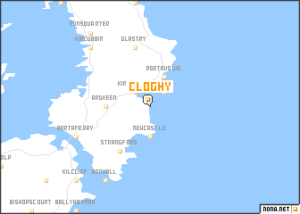 map of Cloghy