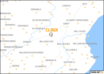 map of Clogh