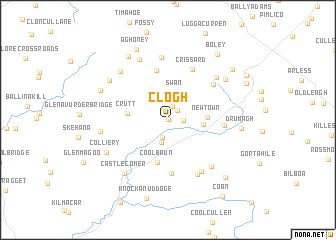 map of Clogh