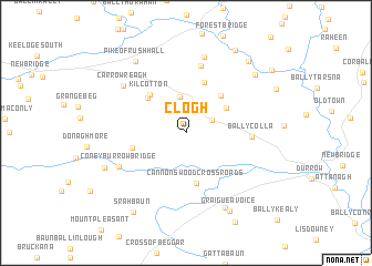 map of Clogh