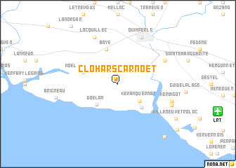 map of Clohars-Carnoët