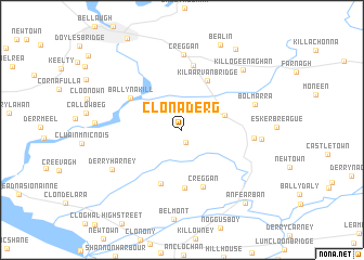 map of Clonaderg
