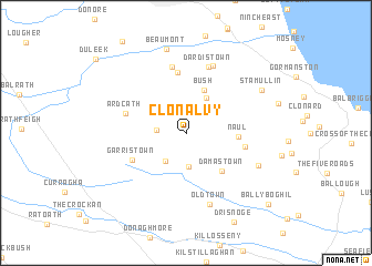 map of Clonalvy