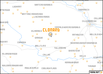 map of Clonard