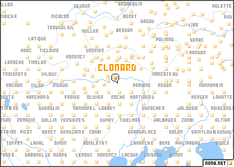 map of Clonard