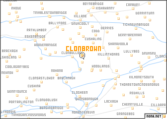 map of Clonbrown