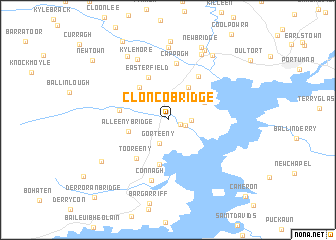 map of Clonco Bridge