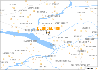 map of Clondelara