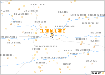 map of Clondulane