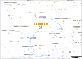 map of Cloneen