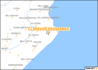 map of Clonevin Cross Roads