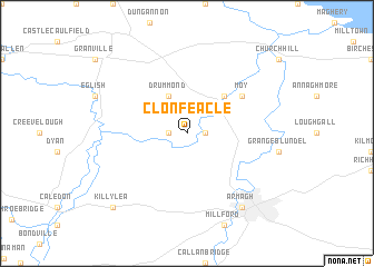 map of Clonfeacle