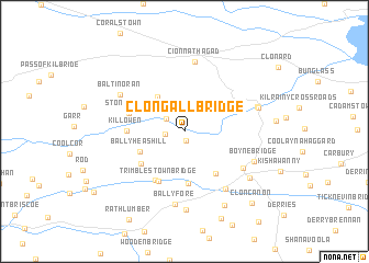 map of Clongall Bridge