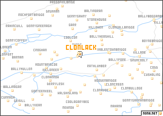 map of Clonlack