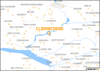 map of Clonmacnoise