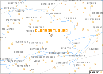 map of Clonsast Lower