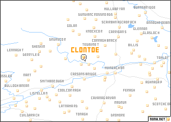map of Clontoe
