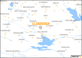 map of Clooneagh