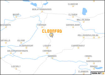 map of Cloonfad