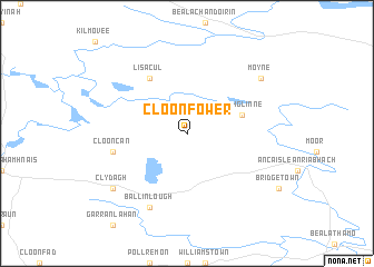 map of Cloonfower