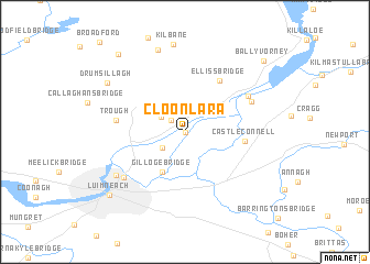 map of Cloonlara