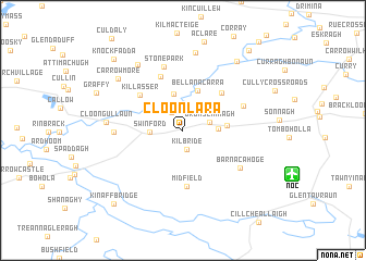 map of Cloonlara