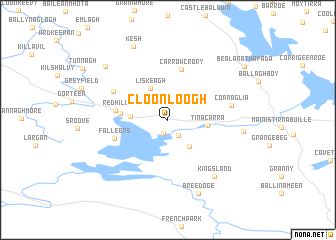 map of Cloonloogh