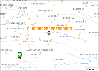 map of Cloonmore Cross Roads