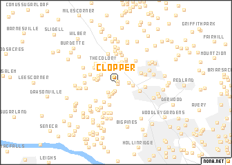 map of Clopper