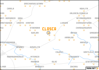 map of Cloşca