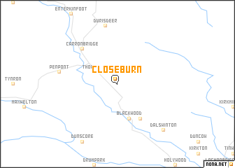 map of Closeburn