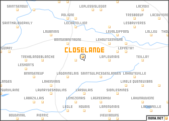 map of Close Lande