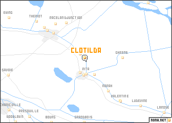 map of Clotilda