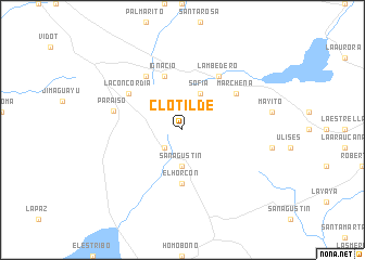 map of Clotilde