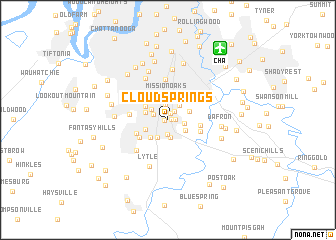 map of Cloud Springs